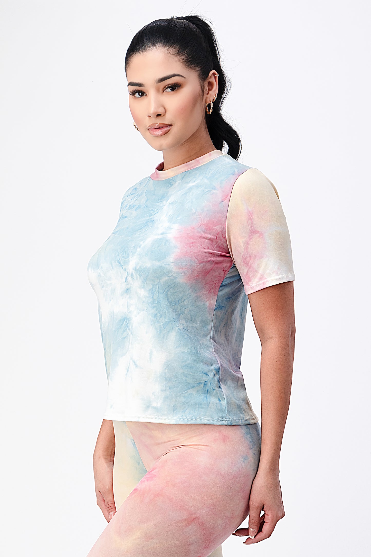 Tie-Dye T-shirt and Leggings Set