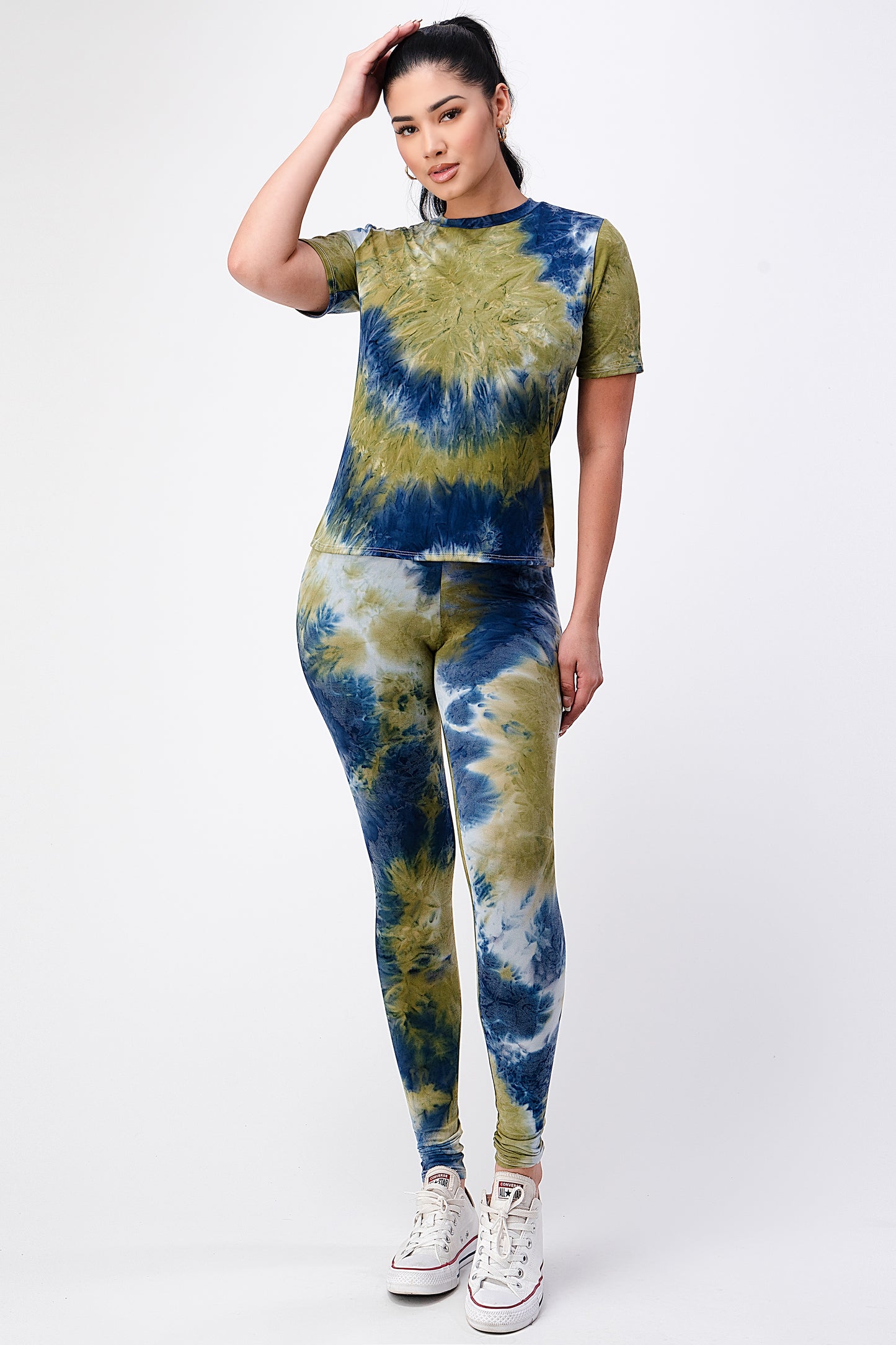 Tie-Dye T-shirt and Leggings Set