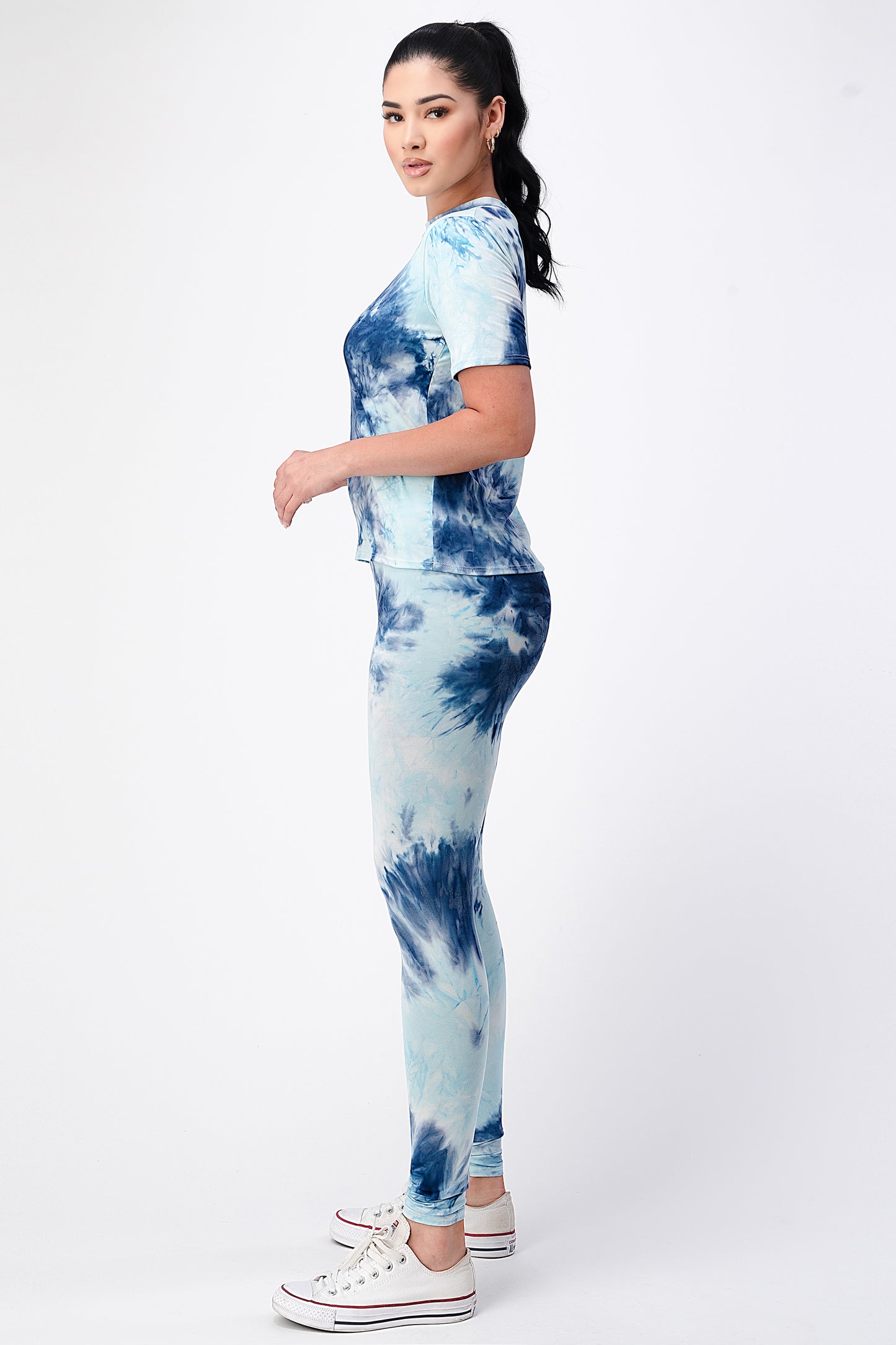 Tie-Dye T-shirt and Leggings Set