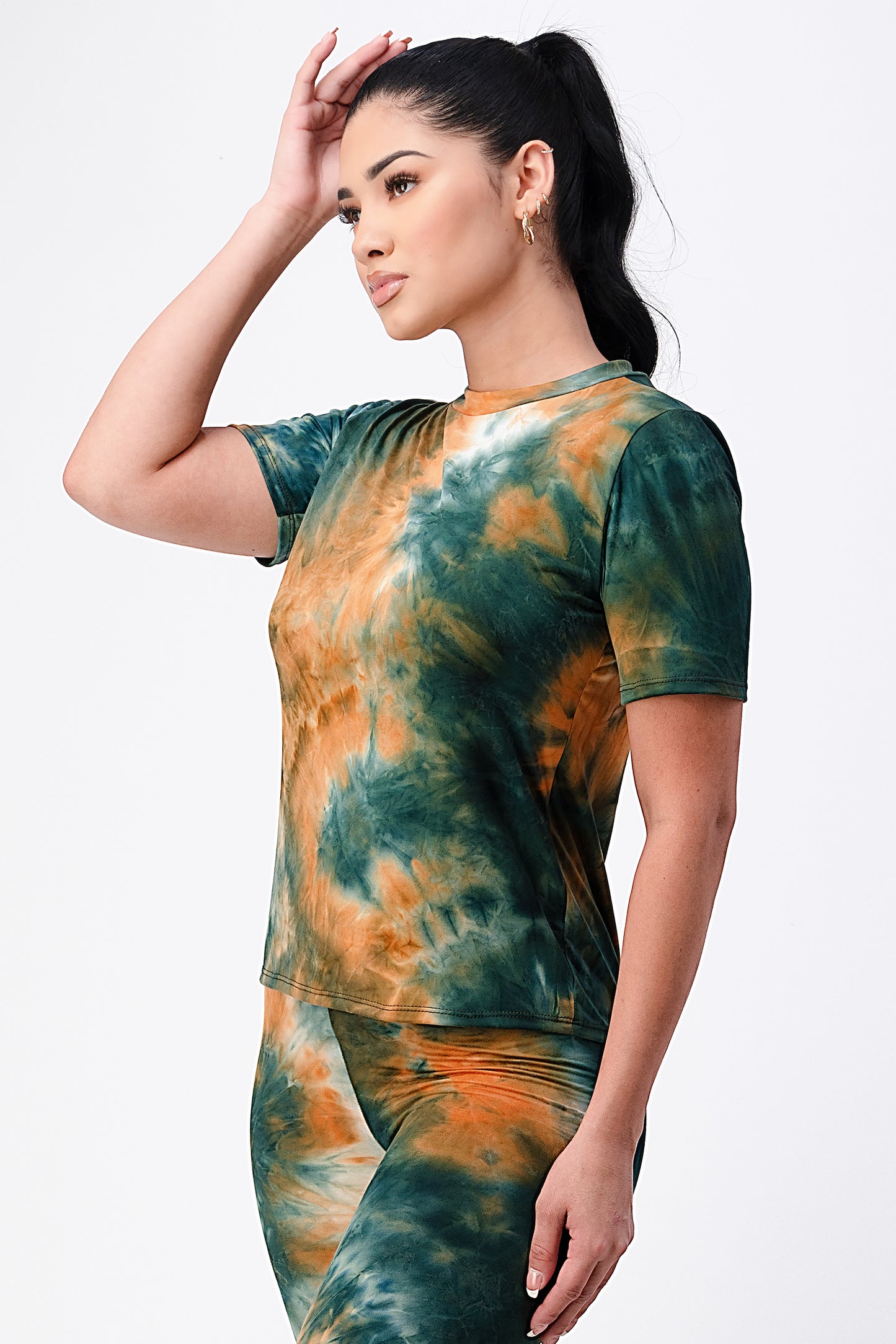 Tie-Dye T-shirt and Leggings Set