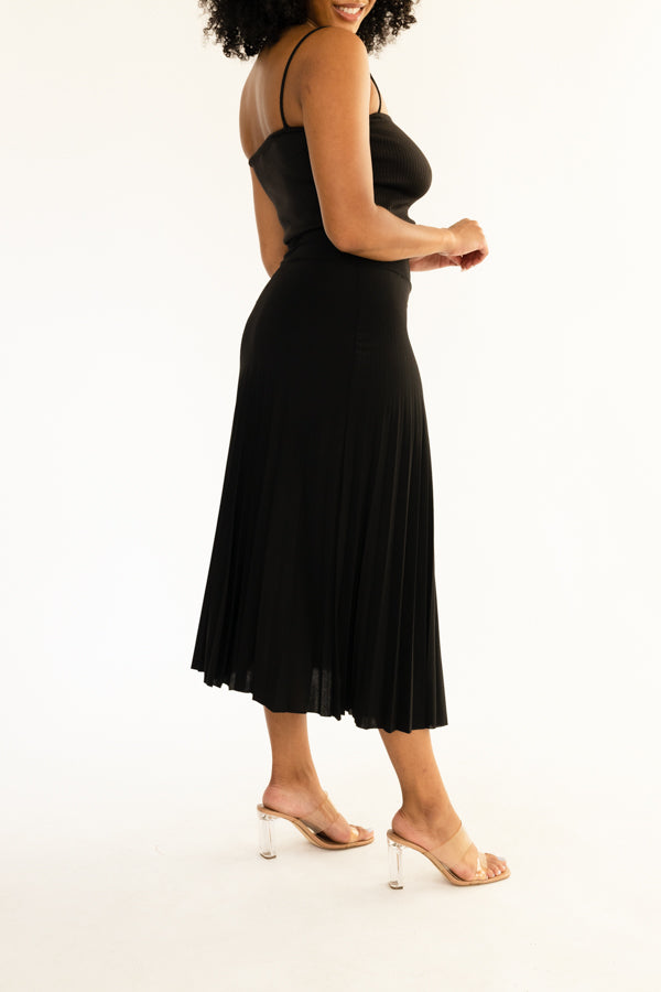 Long Pleated Skirt- D001S