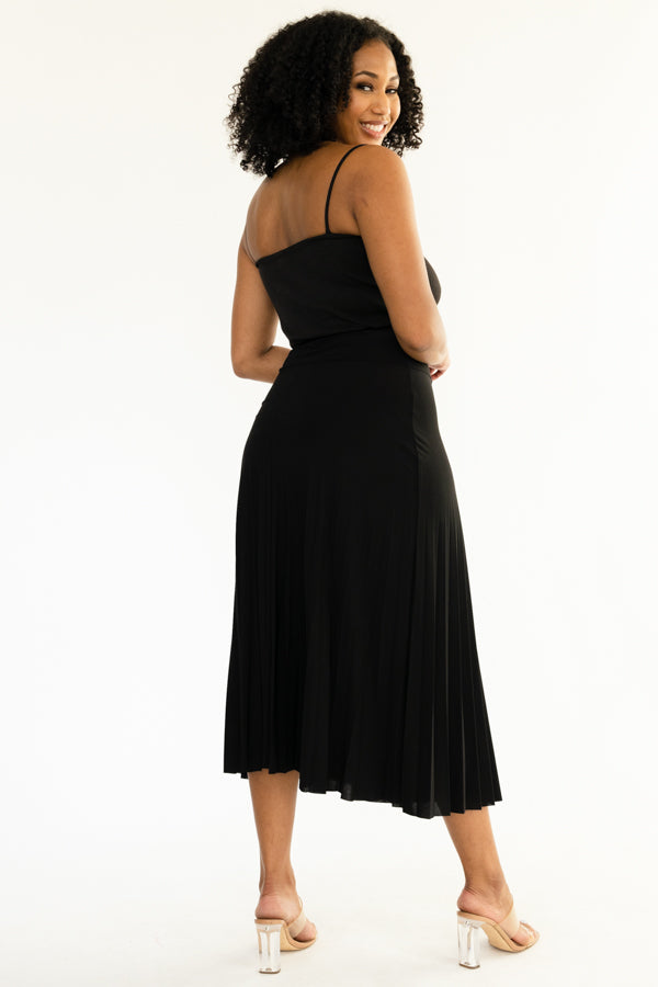 Long Pleated Skirt- D001S