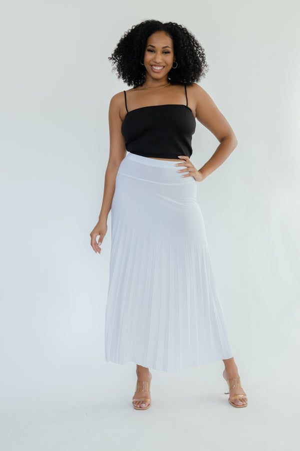 Long Pleated Skirt- D001S