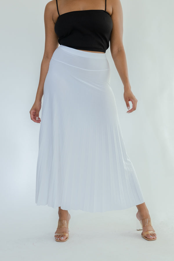 Long Pleated Skirt- D001S