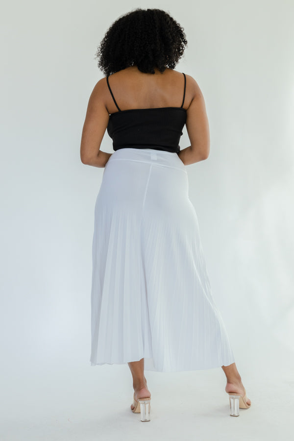 Long Pleated Skirt- D001S