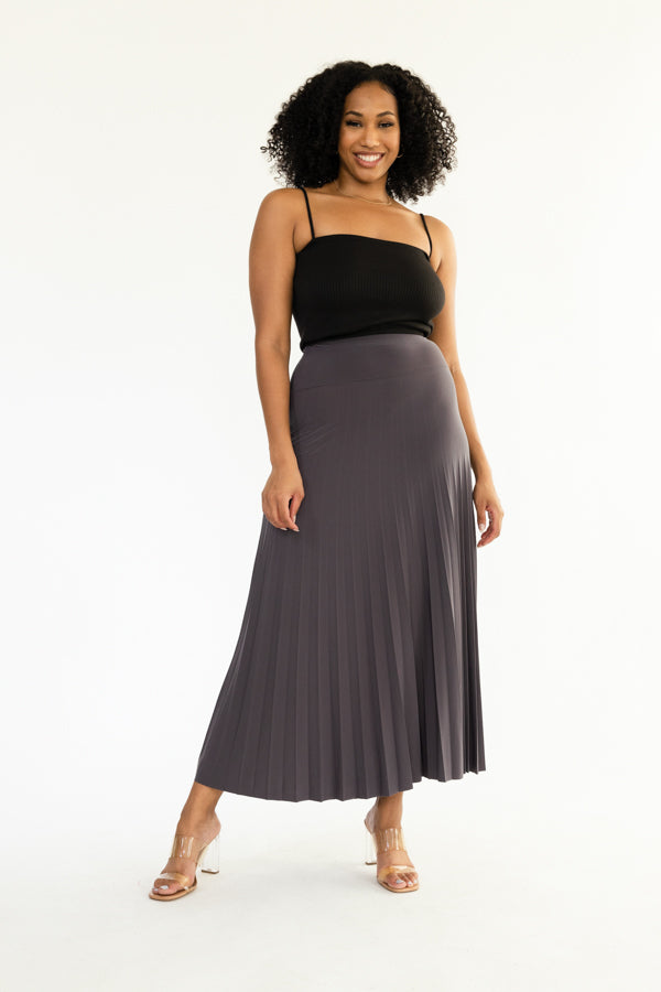 Long Pleated Skirt- D001S