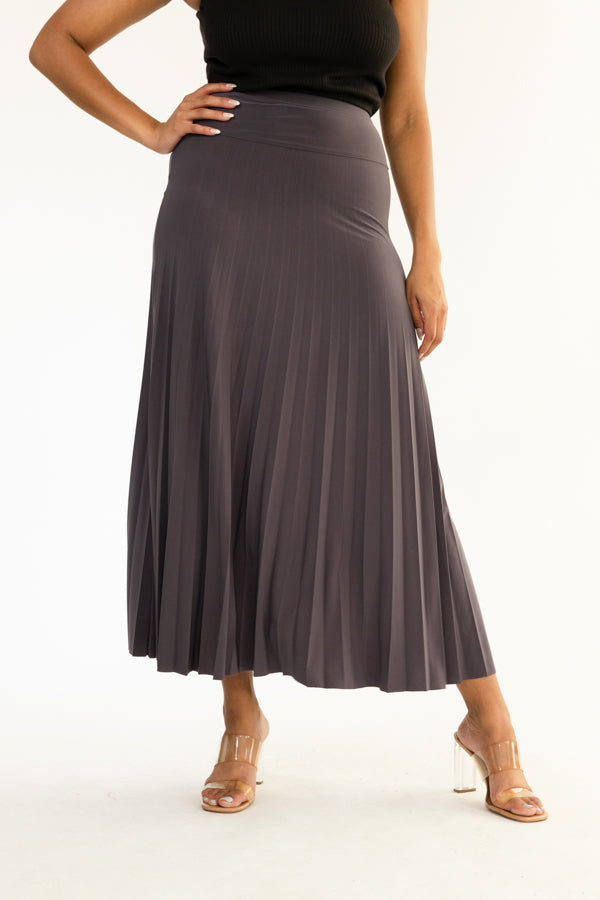 Long Pleated Skirt- D001S