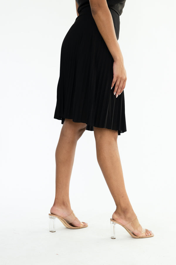 Midi Pleated Skirt- D003SK