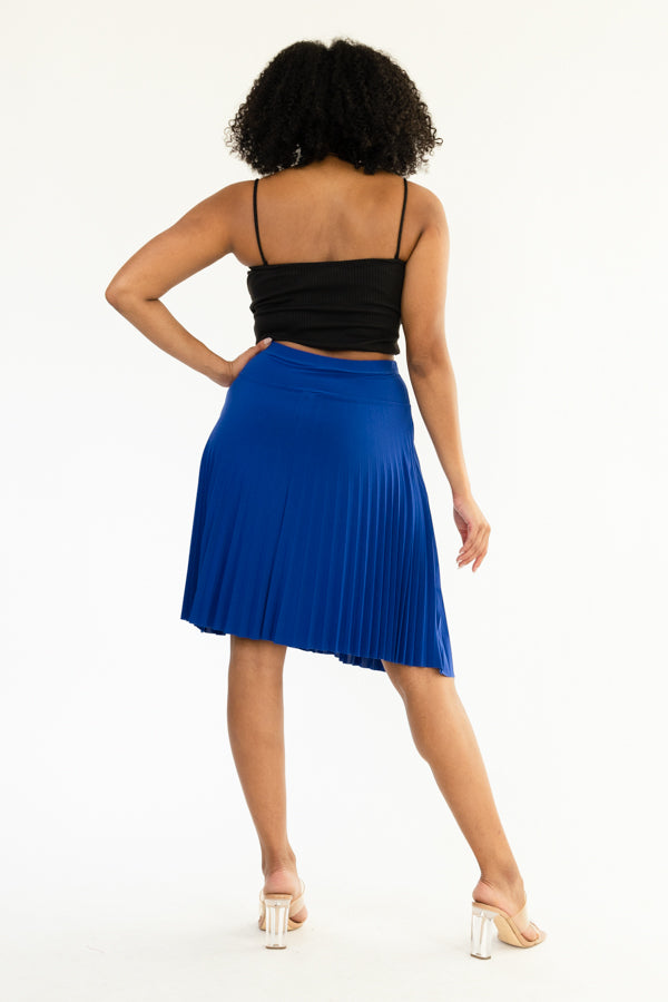 Midi Pleated Skirt- D003SK