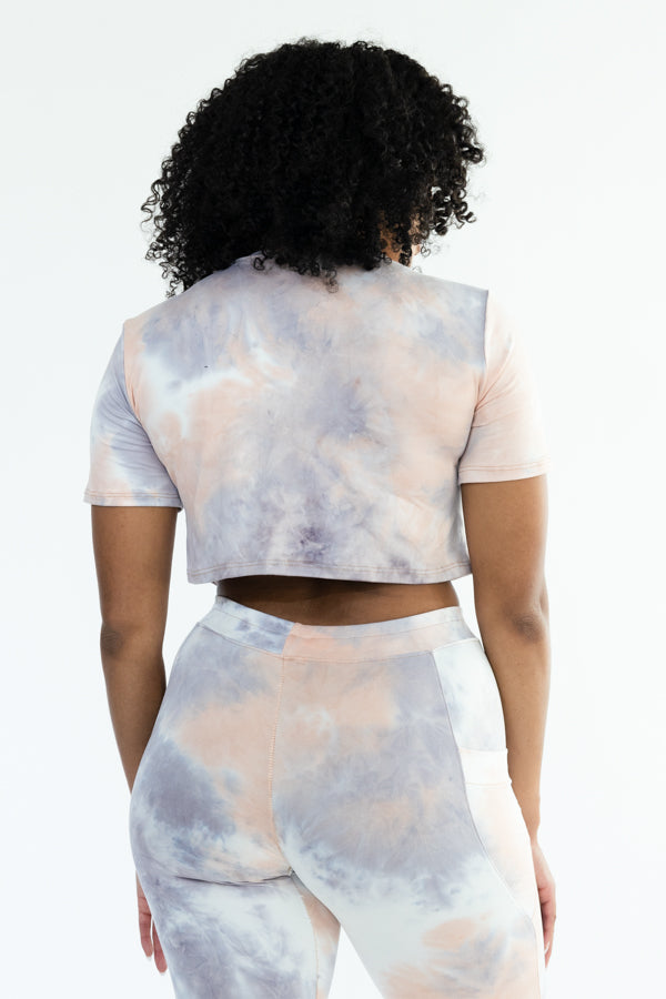 Ruched Leggings with Crop Top
