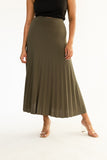 Pleated Midi Skirt - $9