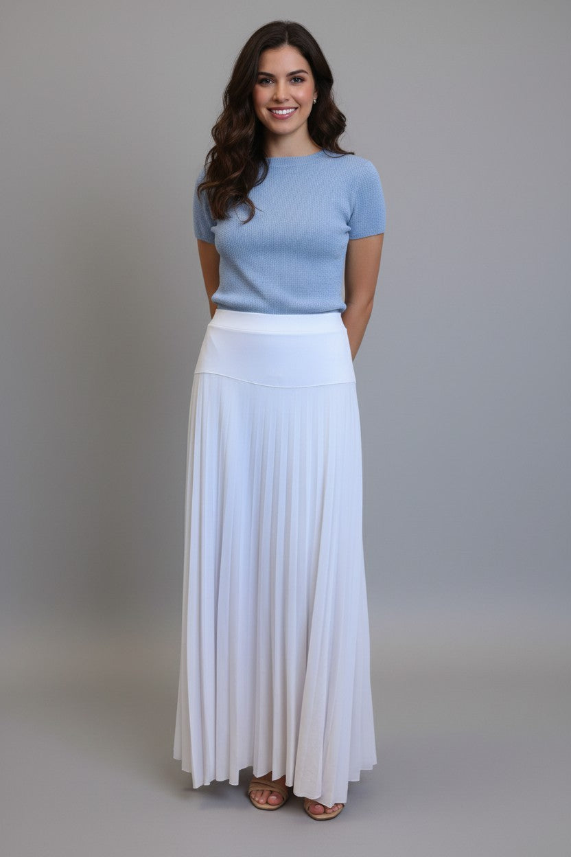 Long Pleated Skirt- D001S