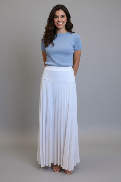 Long Pleated Skirt- D001S