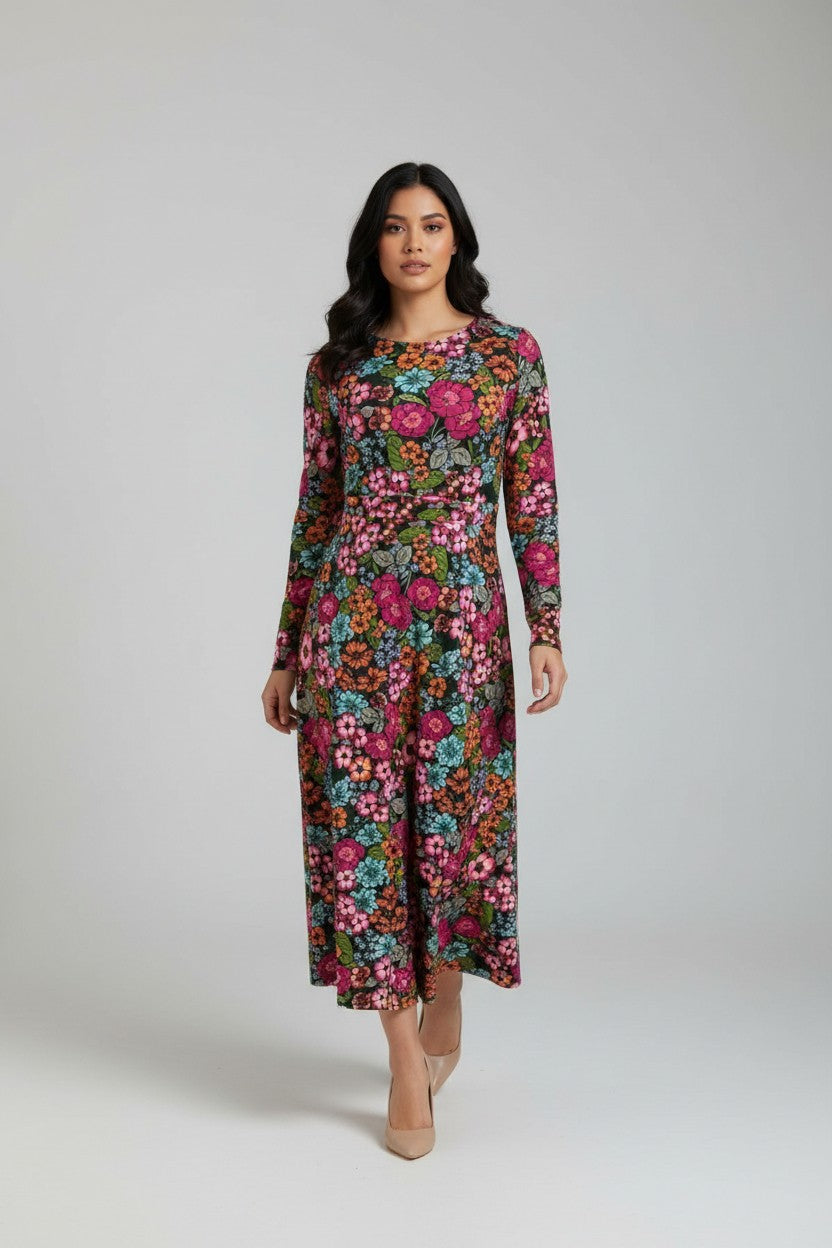 Full sleeve modest dress
