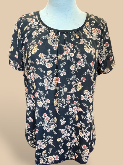 Short sleeve printed summer Blouse