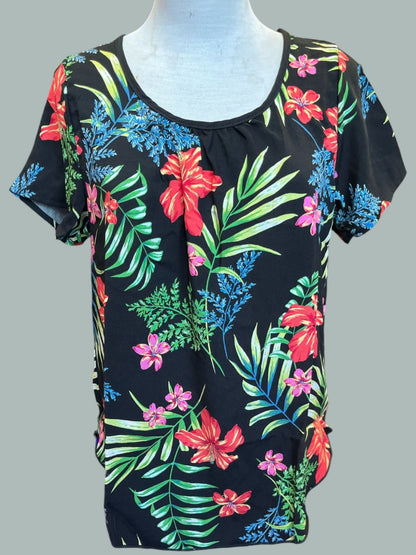 Short sleeve printed summer Blouse