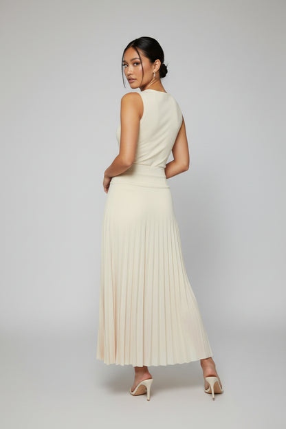 Long Pleated Skirt- D001S