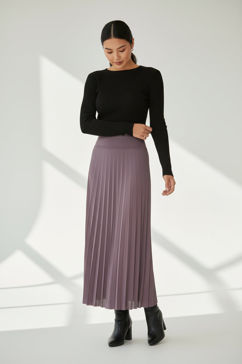 Long Pleated Skirt- D001S
