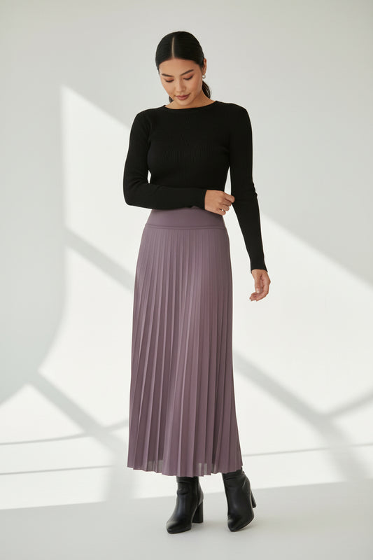 Long Pleated Skirt- D001S