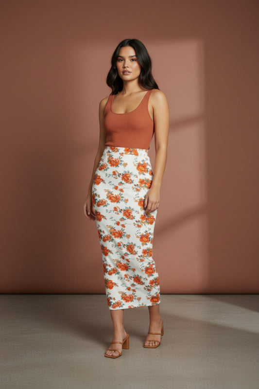 SK101_long Pencil skirt