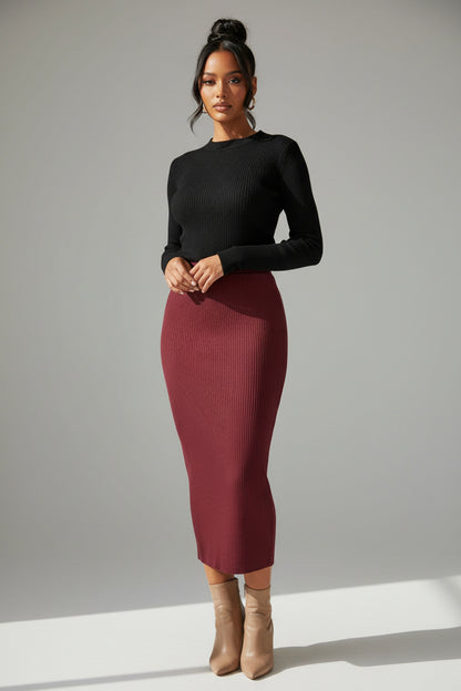 1047 Rib Skirt