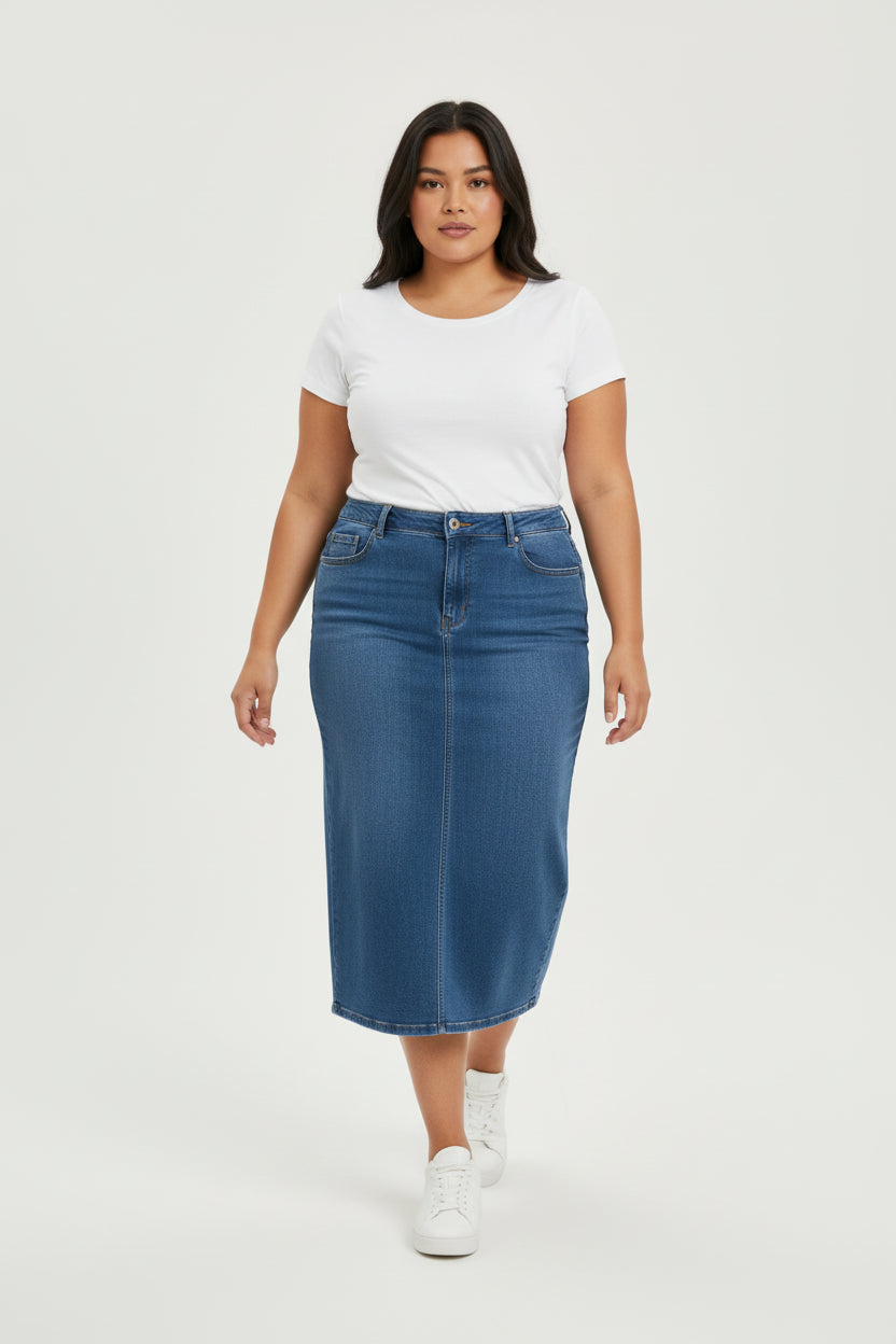 Denim Skirt Plus
