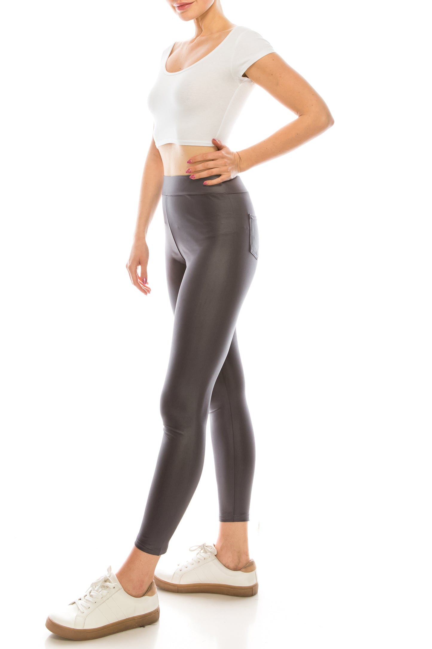 Vegan Leather Leggings