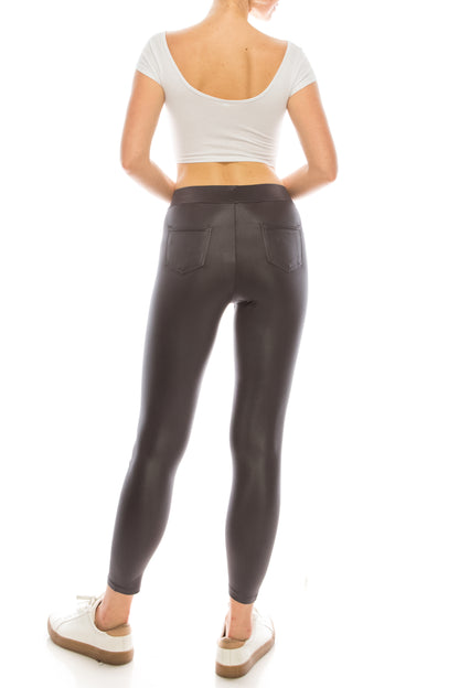 Vegan Leather Leggings