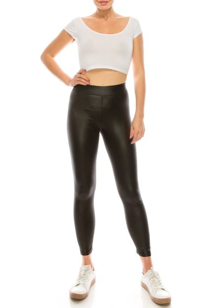 Vegan Leather Leggings