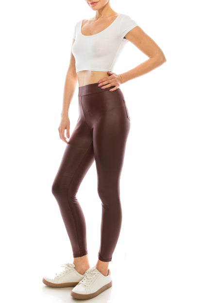 Vegan Leather Leggings