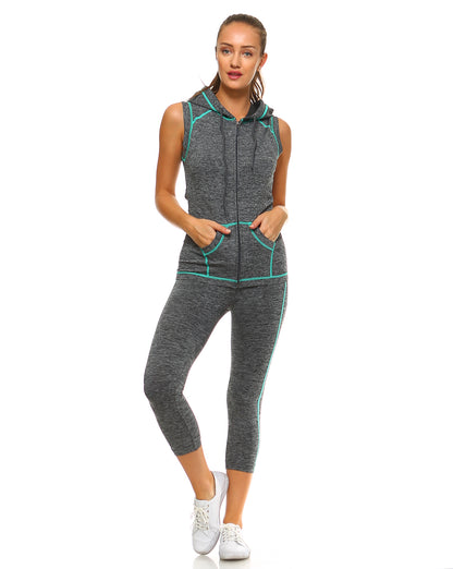 Zip Up Activewear Set