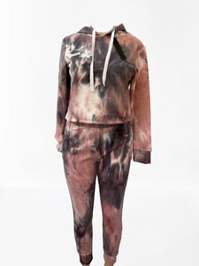 Thick Tie-Dye Cropped Hoodie - DSP